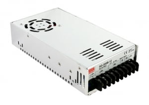 منبع تغذیه یا مبدل SD-350B-5 ، کانورتر DC / DC توان 350 وات ،ورودی مبدل 19 ~ 36 VDC خروجی 5 ولت 57 آمپر ، مین ول ( MEANWELL ( MW ، پاور ، converter