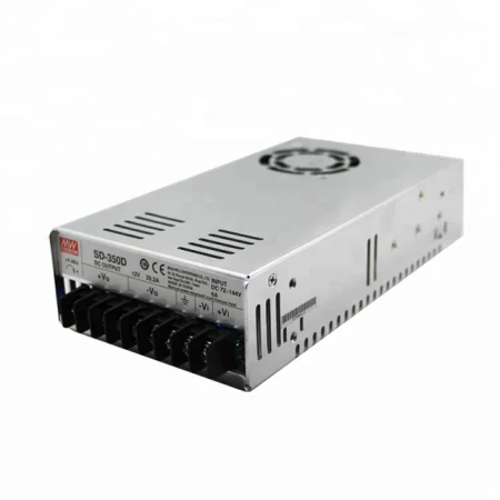 منبع تغذیه SD-350D-48 ، کانورتر DC / DC توان 350 وات ، ورودی مبدل 19 ~ 36 VDC خروجی 48 ولت 7 آمپر ، مین ول ( MEANWELL ( MW ، پاور ، converter