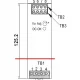 نمایش جایگاه ترمینال TB1 روی مبدل DC به DC مین ول DDR-240