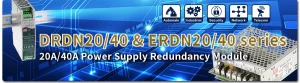 پوستر خبری ماژول رداندنسی منبع تغذیه DRDN/ERDN-2040 مین ول MEAN WELL