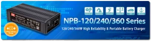 پوستر خبری نسل جدید شارژر های 120-240-360 واتی مین ول NPB-120/240/360 MEAN WELL