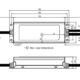 مشخصات فیزیکی درایور led سری xlg-150-Ab مینول